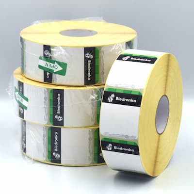 Etykieta termiczna eco 43x52 mm I rzędowa Biedronka